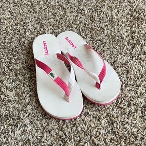 Lacoste flip flops